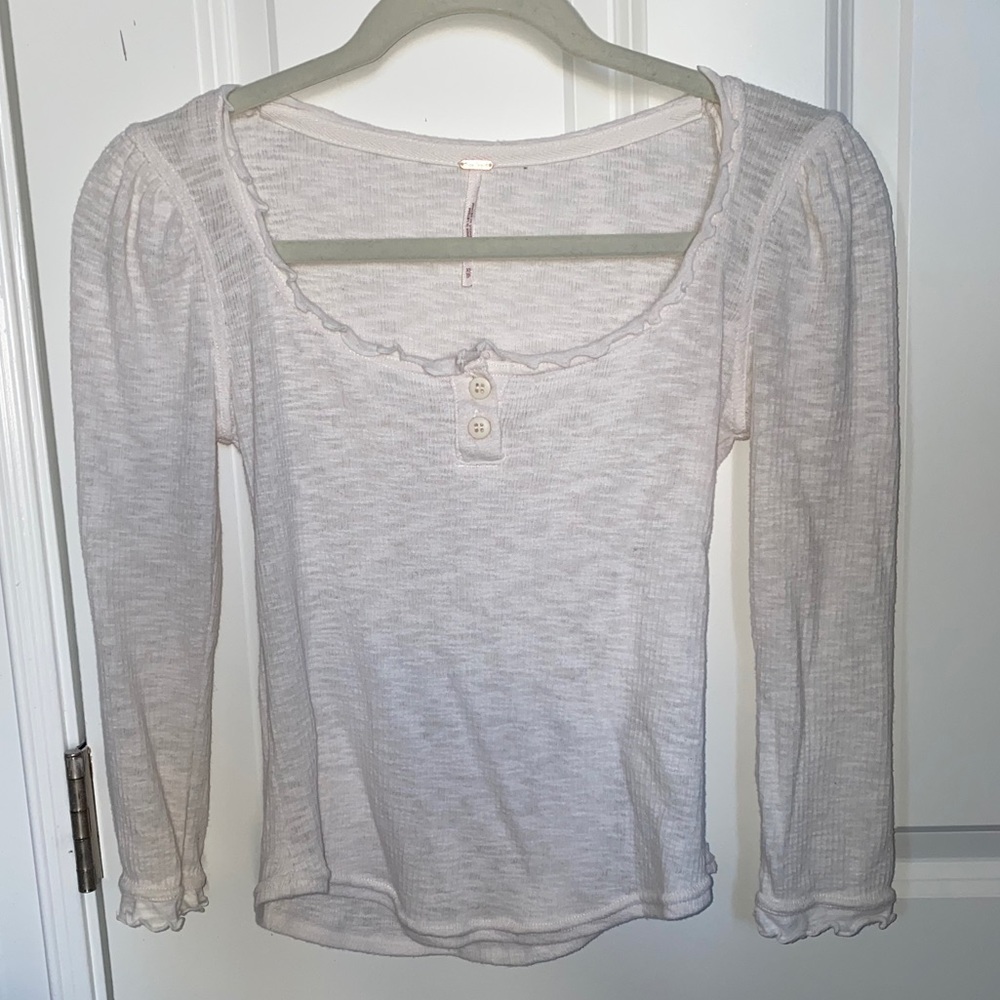 Free People 3/4 Sleeve Top